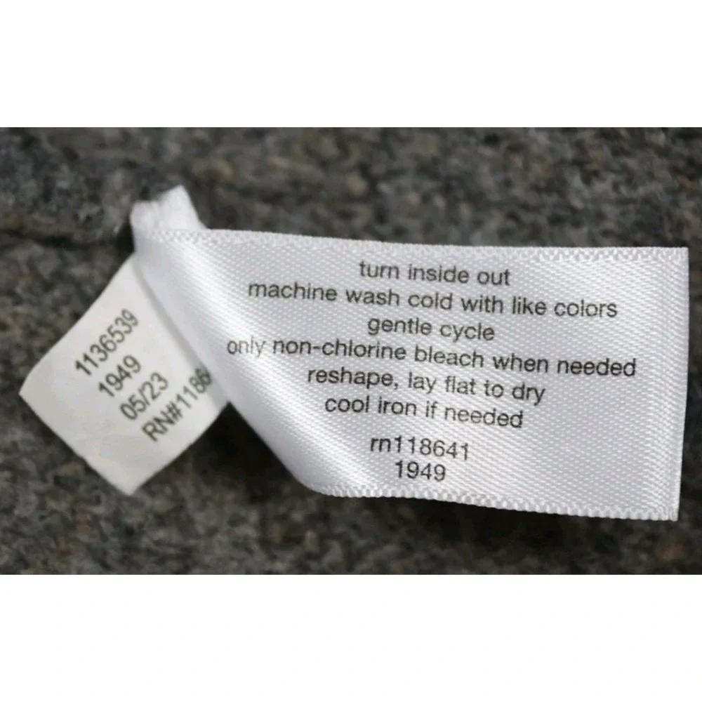 Lane Bryant Fair Isle Sweater 18/20 Gray‎ Zigzag Diamonds Wool Blend - Picture 4 of 7